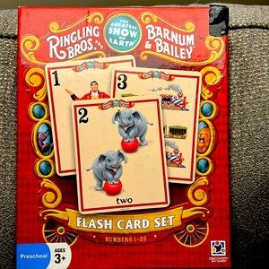 RINGLING BROS BARNUM BAILEY Preschool Flash Card Number Set COMPLETE